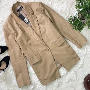 NWT Lioness “Welcome to the Jungle” Blazer – Beige – Size L – Oversized